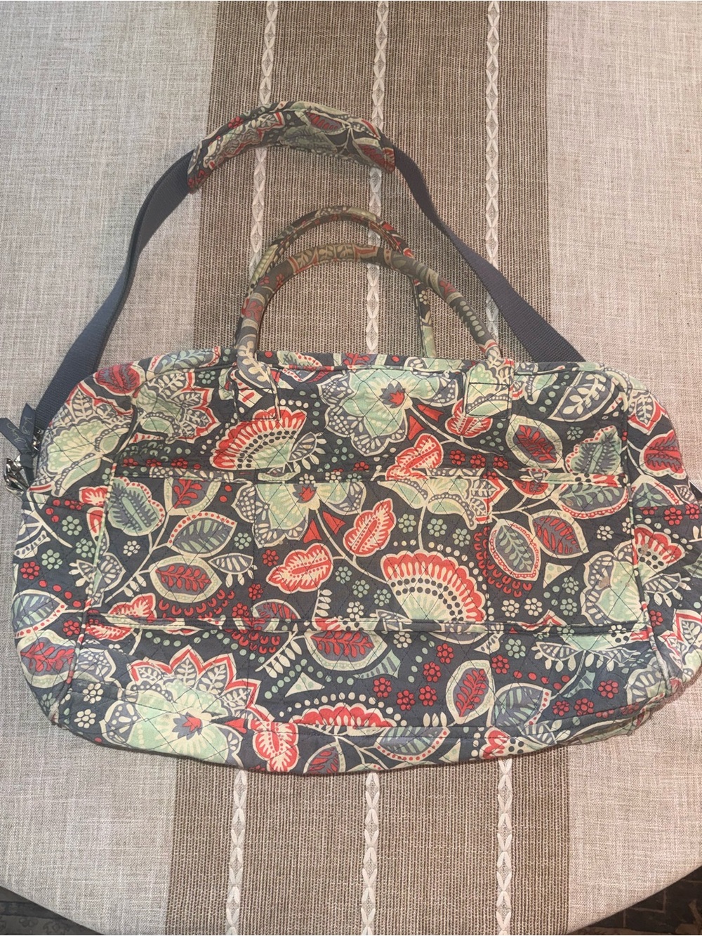 Vera Bradley Go Around Large Tote Bag - Paisley Meets Plaid
